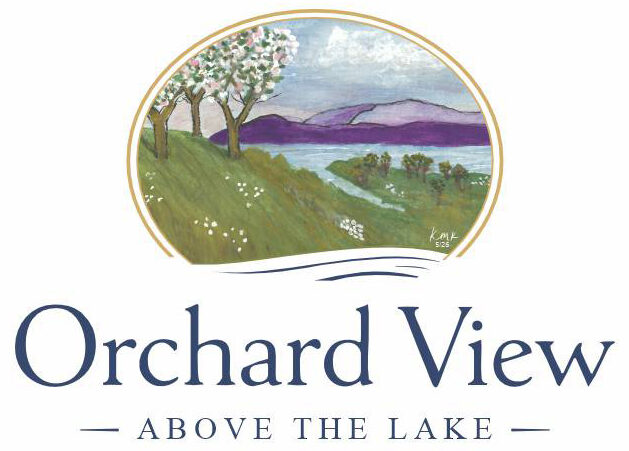 Orchard View Above the Lake